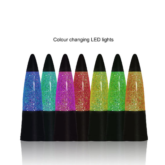 3pcs Glitter Lamp Shake and Shine Black Base