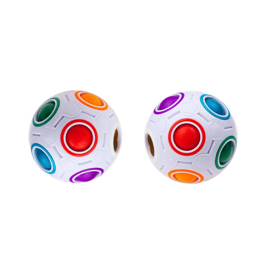 Sensory Tactile Coloured Puzzle Ball Fidget Toy (2 Pack)