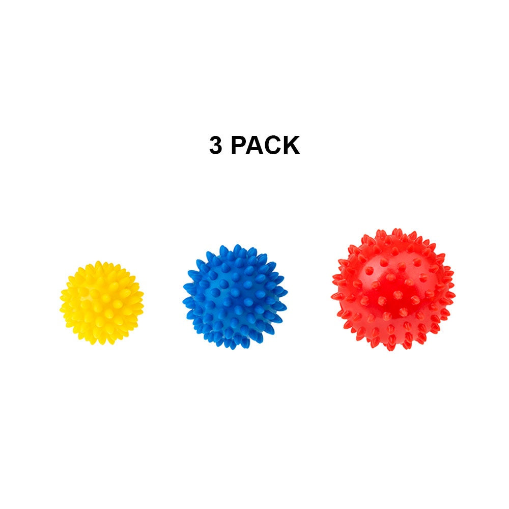 Spiky Massage Balls for Sensory Stimulation and Rehabilitation – Set of 3