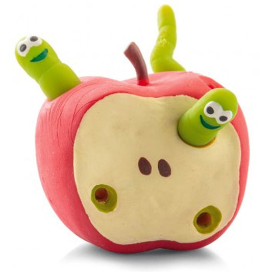 Stretchy Apple & Worms – Tactile Sensory Fidget Toy