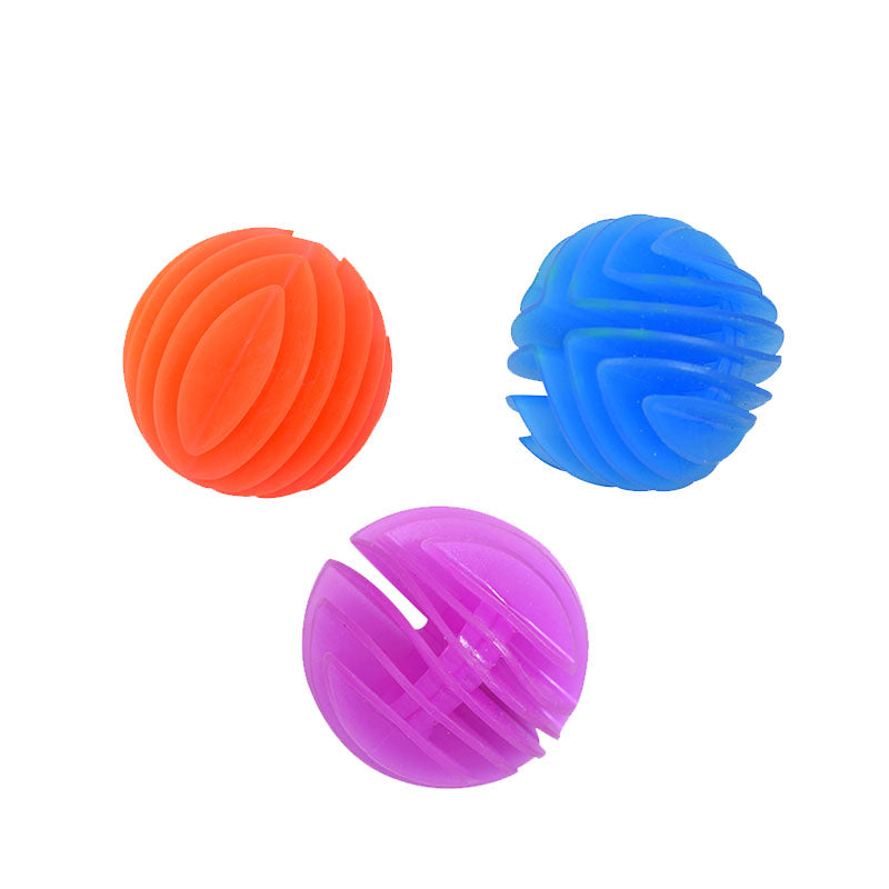 Flexi Rubber Balls – Sensory/Fidget Tactile UV Toy (3 Pack)