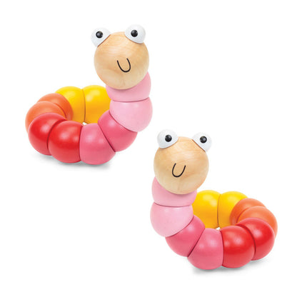 Woodie Worm – Wooden Sensory Fidget Item (2 Pack)