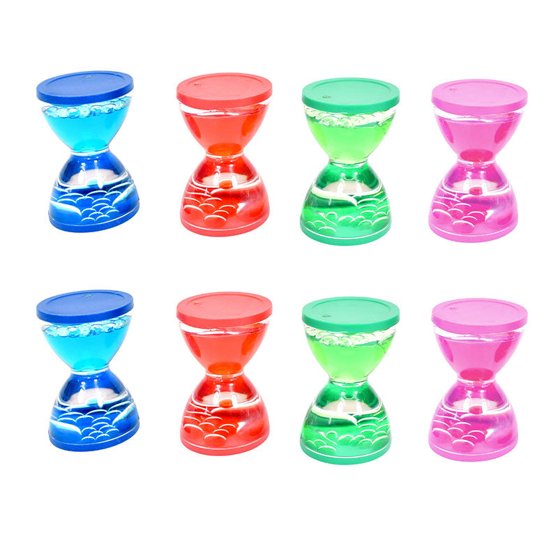 8 x Mini Visual Liquid Timers Sensory