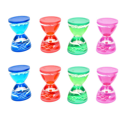 8 x Mini Visual Liquid Timers Sensory