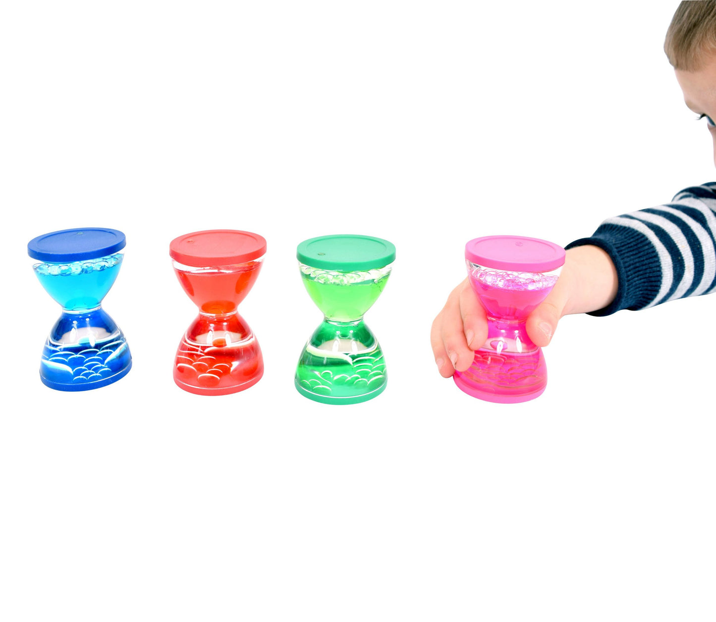 8 x Mini Visual Liquid Timers Sensory