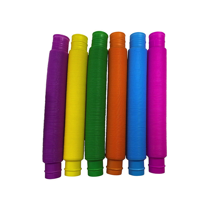 6 x Fidget Pop Tubes Sensory Fidget Toy