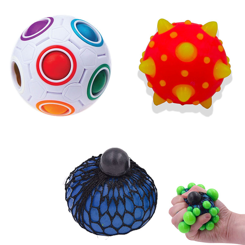 3 Piece Anti Stress Ball Kit Great for Relaxation & Relief Calming Exercises