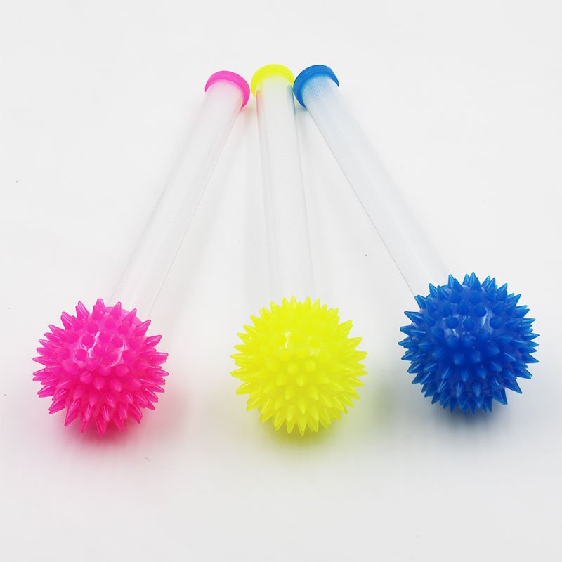 3 Light Up Spiky Batons – LED Handheld Sensory Fidget Party Toys